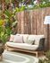 Catalina 3 seater sofa made with green cord and 100% FSC solid acacia wood, 170 cm
