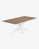 Argo table 180 x 100 cm white Porcelain Iron Corten