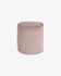 Small pink corduroy Wilma pouf Ø 40 cm