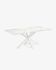 Argo 160 cm porcelain table with white legs