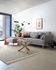 Gilma grey 3-seater sofa with left-hand chaise longue with legs in natural finish 260 cm