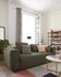 Blok 2-seater sofa in green corduroy, 210 cm