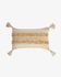 Mileia cotton cushion cover in mustard and white 30 x 50 cm