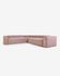 Blok 6-seater corner sofa in pink corduroy 320 x 320 cm