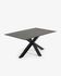 Argo table 160 cm porcelain Iron Moss finish black legs
