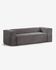 Blok 3-seater sofa in grey corduroy, 210 cm
