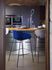 Blue velvet Yvette barstool height 65 cm