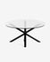 Full Argo coffee table glass black Ø 82 cm