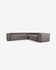 Blok 5 seater corner sofa in grey wide seam corduroy, 320 x 290 cm
