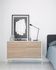 Marielle dresser with three drawers ash wood with white lacquer 116 x 76 cm.