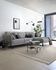 Gilma grey 3-seater sofa with right-hand chaise longue with legs in dark finish 260 cm