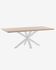 Argo table 200 cm natural melamine white legs