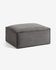 Blok footrest in grey wide seam corduroy, 90 x 70 cm