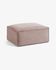 Blok footrest in pink wide seam corduroy, 90 x 70 cm