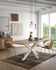 Argo table 180 cm natural melamine white legs