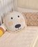 Uriana 100% cotton lion cushion cover in beige Ø 45 cm