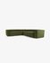 Blok 4-seater corner sofa in green thick corduroy, 290 x 290 cm