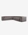 Blok 6-seater corner sofa in grey corduroy 320 x 320 cm