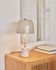Alish table lamp in metal and marble