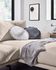 Clarice cotton and linen cushion cover grey Ø 45 cm