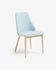 Rosie chair light blue natural finish